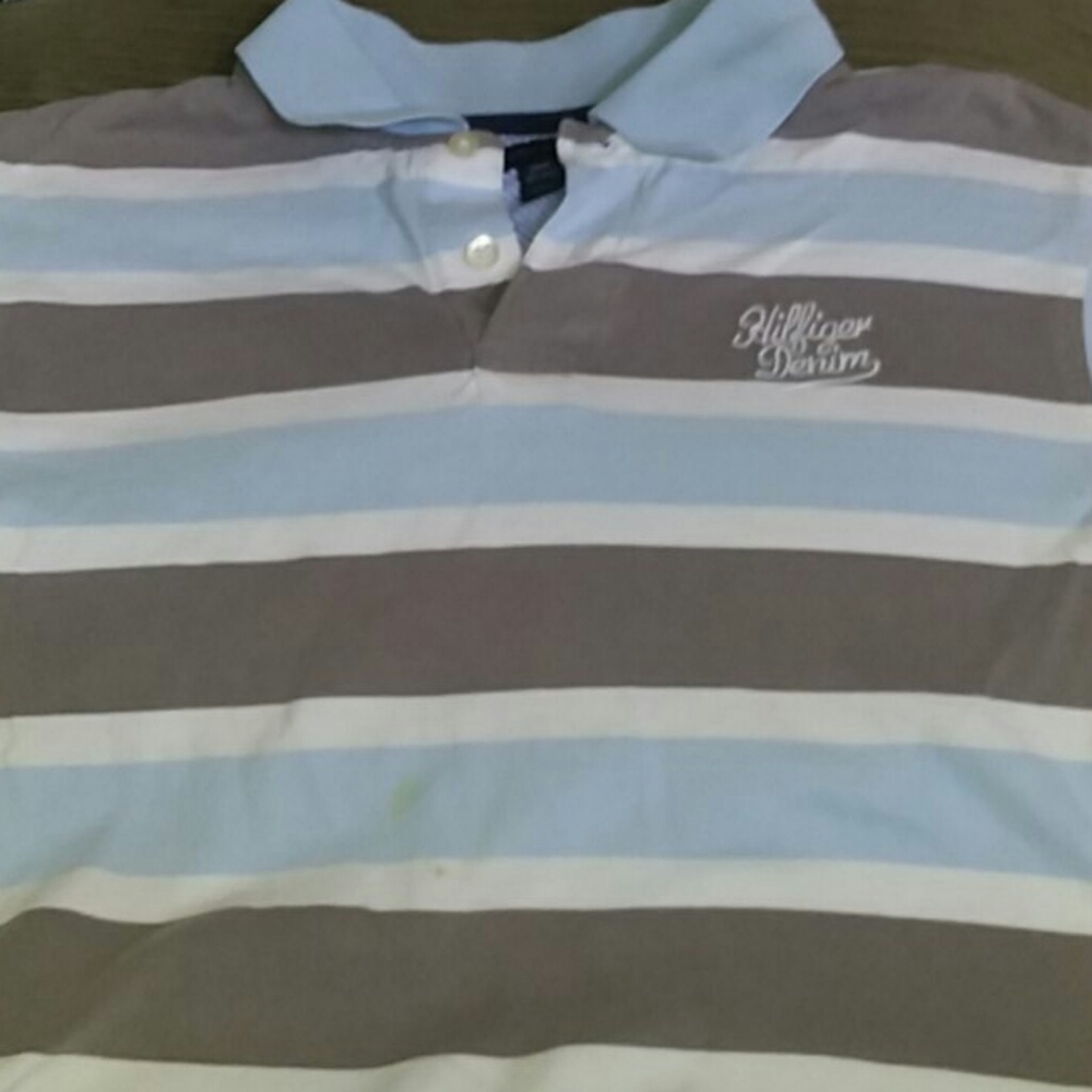 Striped polo shirt